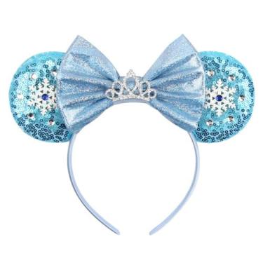 Imagem de Bandana MADO Mouse Ears para mulheres/meninas Ice Blue