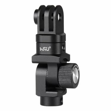 Imagem de HSU Suporte vertical para GoPro Pro, adaptador de direção de alumínio de 90 graus, suporte de tripé com orifício de parafuso de 1/10.2 cm-20 para GoPro Hero 13/12/11/10/9/8/7/6, câmera de ação DJI