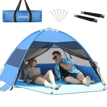 Imagem de Barraca de praia LetsFunny Anti-UV Shelter Canopy Sun Shade Blue