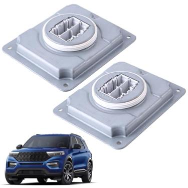 Imagem de moseiny Módulo de controle de farol de LED de 2 peças serve para Ford Explorer 2020 2021 2022, JX7B-13B626-AG Unidade de controle de lastro de farol de LED MOD JX7B13B626AG Unidade de controle de
