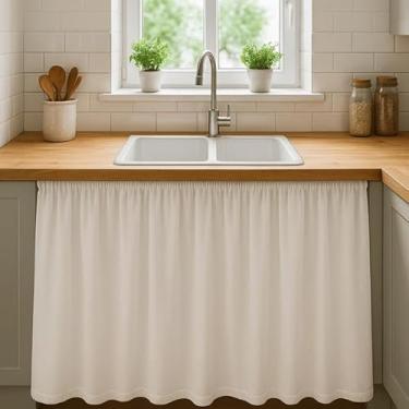 Imagem de Cortina de Pia PVC 138X80cm (Branco)