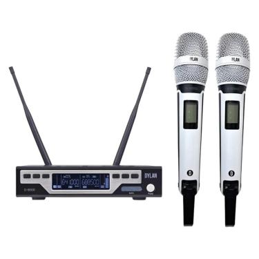 Imagem de Microfone Dylan Duplo D-8000S White
