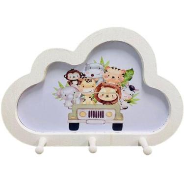 Imagem de Cabideiro Infantil Nuvem Safari Juntos - Senior, Branco