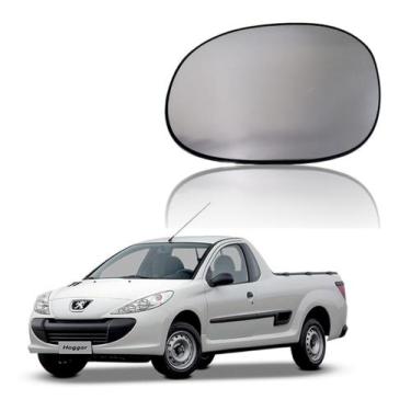 Imagem de Lente Vidro Retrovisor Peugeot 206 207 C3 Hoggar 99 a 11 MOTORISTA EB1