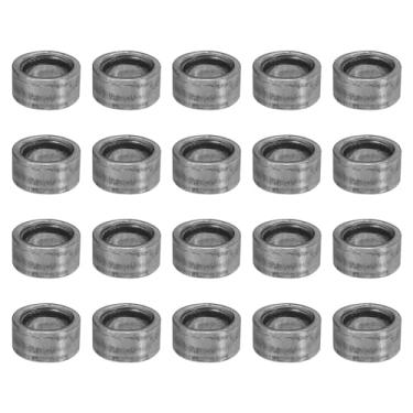 Imagem de PATIKIL Espaçadores de aço M5, 20 peças espaçadores metálicos de aço 5 mm ID x 8 mm OD x 4 mm C parafuso espaçador de aço carbono redondo para parafusos de 1/5 polegada ou parafusos M5