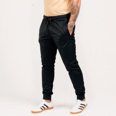Imagem de Calça Jogger Treino Masculina Skinny Helanca Flanelada-Masculino