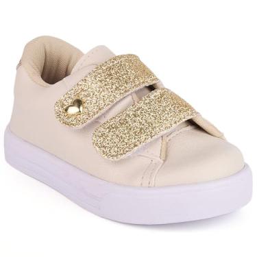 Imagem de Tênis Infantil com Glitter, feminino (dourado, BR, Criança de 1 a 3 anos, Numérico, 22)
