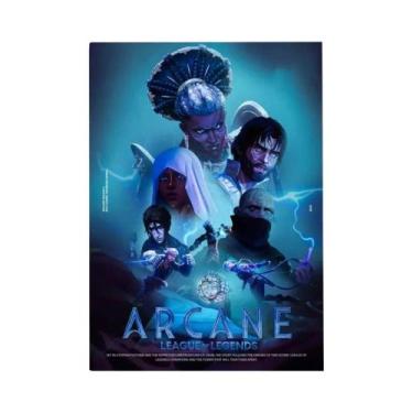 Imagem de Pôster Principal De Jinx Arcane HD À Prova d'Água Decoração De Parede 