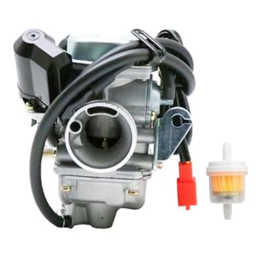 Imagem de Carburador GY6 150CC para motores 125CC 152QMJ/QMI 157QMJ/QMI PD24J 24 mm Carb 4 tempos, estrangulador elétrico, motocicleta, scooter, ciclomotor, quadriciclo, kart