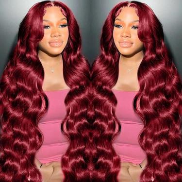 Imagem de Peruca METDIO 99J Burgundy Body Wave 28" 180% Densidade Feminina