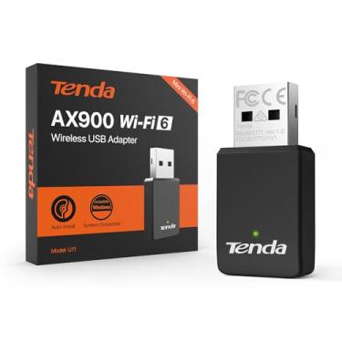 Imagem de Tenda Adaptador AX900 WiFi 6 USB - Banda Dupla 600Mbps 5GHz/286Mbps 2,4GHz, para PC Desktop Laptop, para Windows 11/10/7/Linux 3.1+/Ubuntu