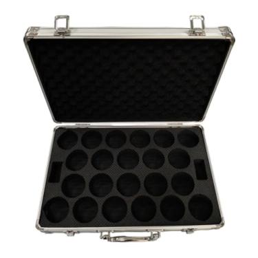 Imagem de UGPLM Caixa de Armazenamento de Bolas de Bilhar, Mala de Bolas de Sinuca para Entusiastas de Viagens