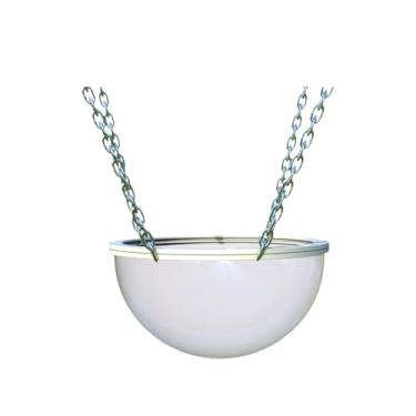 Imagem de Dualoai Rede suspensa para papagaios com suporte transparente, balanço, cama para pássaros, jardim, quintal, periquitos, gramado,