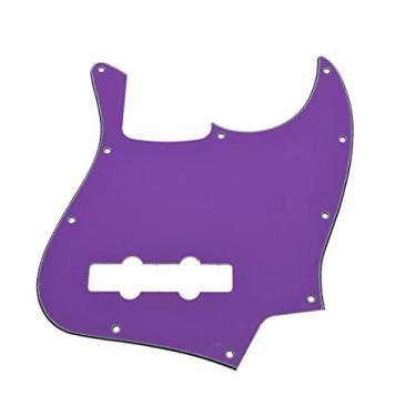 Imagem de Dopro Jazz Bass J Bass Pickguard para EUA/Mexican 4 Cordas FD Jazz Bass Roxo 3 Ply