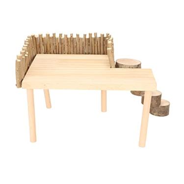 Imagem de Plataforma de escalada para hamster, brinquedos de escalada para animais de estimação multifuncionais estáveis ​​com escadas para animais de estimação passo fitness brinquedo de exercício para