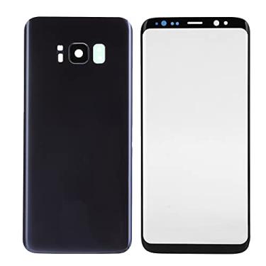 Imagem de aqxreight Tampa Traseira de Vidro Traseiro S8 e Substituição de Lentes da Tela Frontal Definida Em Roxo (Roxo)