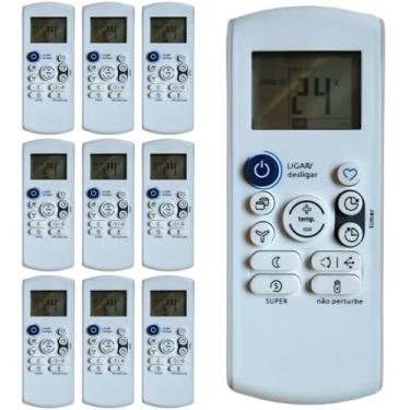 Imagem de Kit 10 Controle Remoto Ar Condicionado Compatível Comfee Springer