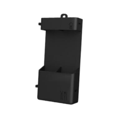 Imagem de DimyFew Suporte de parede para pauzinhos de silicone com furo de drenagem, suporte para talheres, para talheres para balcão de lápis, banheiro, Preto