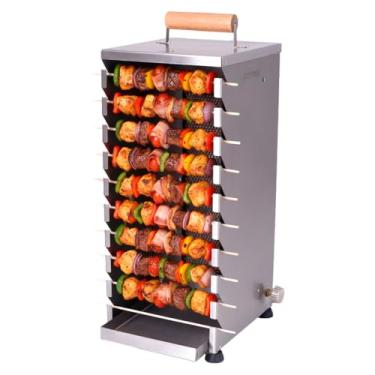 Imagem de Churrasqueira para 10 Espetinhos Gás GLP Inox Portátil Titan