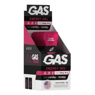 Imagem de Gel de Carboidrato Gas Energy Gel Energético Cx 10 Sachês Bodyaction, 