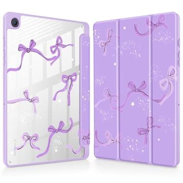 Imagem de Tuiklol Suporte para Galaxy Tab A9+ /A9 Plus 27.9 cm 2023, suporte para caneta S com capa protetora transparente, capa traseira transparente, despertar/hibernar automaticamente, tablet Samsung Tab A9