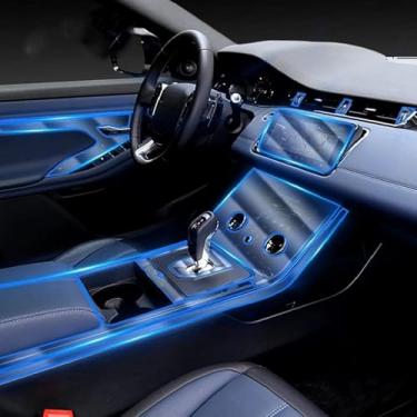 Imagem de XIUXIYING Película protetora de TPU para console central interior de carro, para Land Range Rover Evoque 2019-2021
