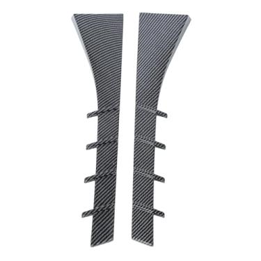 Imagem de Generic Spoiler Lateral Janela Traseira, Elegante par de Ajuste Sem Costura à Prova de Arranhão de Acabamento na Asa Janela Traseira para 3 Série G21 Wagon 2019-2024 (Padrão de fibra de carbono)