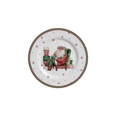 Imagem de Conjunto com 6 Pratos de Sobremesa Father Christmas Natal Ø21cm - Alle