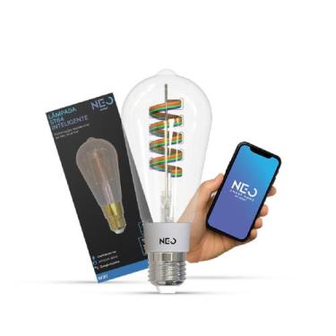 Imagem de Lampada Led Pera Smart Inteligente ST64 6w 2700K/6500K/RGB E27 110v/22