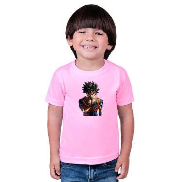 Imagem de Blusa de manga infantil Goku Dragon Ball - MARCELO, Rosa, 8