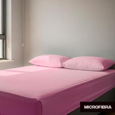 Imagem de Jogo de Lençol Queen Box Liso - 3 Peças - Solteiro Casal Queen ou King