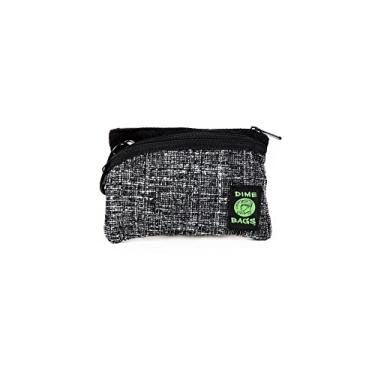 Imagem de Dime Bags Tirolesa | Carteira de cânhamo com fecho de zíper, Preto, 8 inch