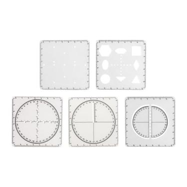 Imagem de ShengQuanHao Régua Geométrica, Modelos de Desenho, Modelos de Medição, Funções Matemáticas, Régua para Arquitetura, Marcenaria, Pintura, Construção, para O 9º Ano, Tamanho real