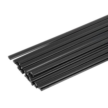 Imagem de HARFINGTON 2 conjuntos (10 peças) hastes de solda de plástico 20 cm tiras de soldagem PPR hastes de soldagem para para-choques de carro, caiaque, reparo diário, para-choques de plástico, preto