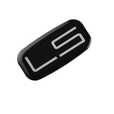 Imagem de 1 x Emblema LS 3D cabine quadriculada de substituição para Chevrolet Silverado Tahoe Suburban (Cromo/Preto)