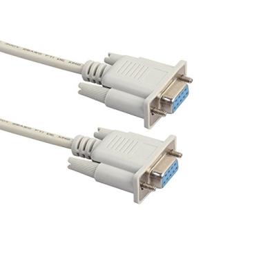 Imagem de axGear Cabo de modem nulo fêmea para fêmea DB9 RS232 Serial F-F Wire