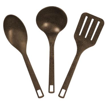 Imagem de Jogo de Utensílios 3 Peças Imbuia Evo Produtos Sustentáveis