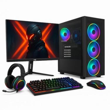 Imagem de Pc Gamer 3green, Intel I5 10400f, 32GB DDR4, Geforce GTX 1660 6GB, 512GB M.2, Monitor Gamer 24" 180hz 1ms Preto 3G32GB-21