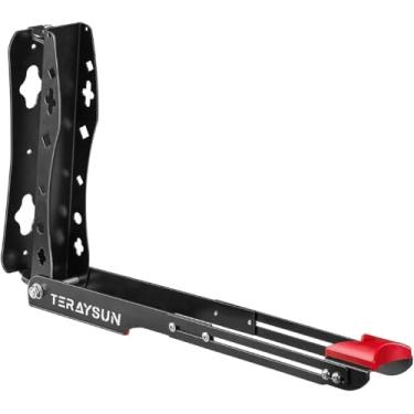 Imagem de teraysun Suporte de parede de bicicleta, cabides de bicicleta para espaço de garagem - Armazenamento de bicicleta versátil e econômico, fácil de carregar e descarregar