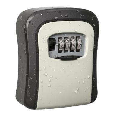 Imagem de Caixa de Chaves Externa Pro 4 Chaves – Cofre Metálico com Código 4 Dígitos, à Prova d’Água e Super Resistente para Airbnb, Obras e Limpeza