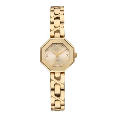 Imagem de Relógio Technos Feminino Ref: 2035ncv/1x Bracelete Octogonal Dourado