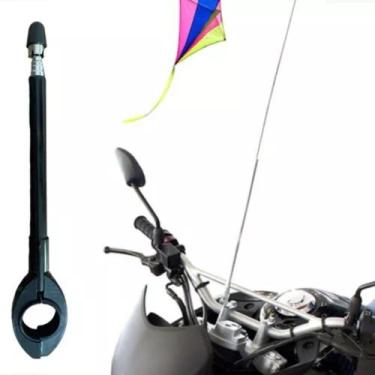 Imagem de Antena Corta Linha Pipa Moto Retrátil Inox Guidão - TJ Drop Rio