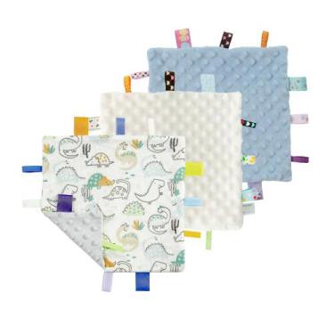 Imagem de Edredom de bebê Blanket CREVENT Tag Security 24,5 x 24,5 cm