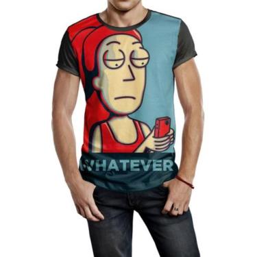 Imagem de Camiseta Masculina Summer Smith Rick And Morty Ref:680 - smoke, Preto,