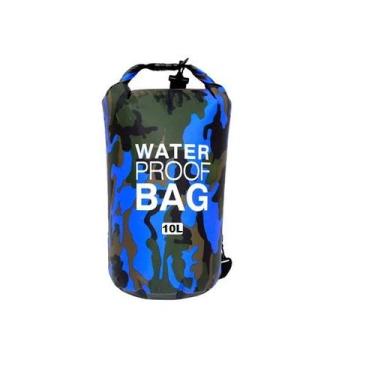 Imagem de Bolsa Impermeável 10 Litros a Prova D'agua Saco de Natação Pesca Praia