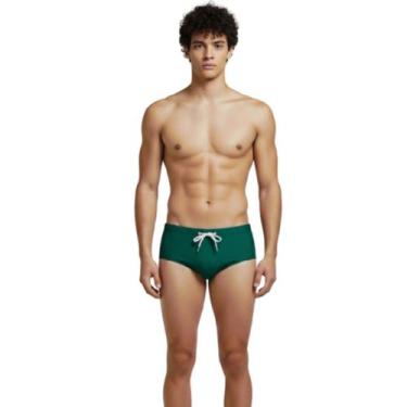 Imagem de Sunga Slim Básica Lisa WLS Modas Masculina Praia Verão Confortavel - W