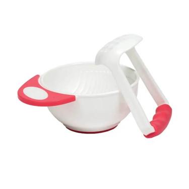 Imagem de Kit Amassador Para Papinha Para Bebê Rosa 9795 Buba