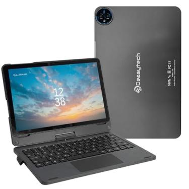 Imagem de Tablet E19 4G, Tela 11" IPS Full HD 256GB, 12GB RAM (6GB + 6GB Boost), Octa-Core Cortex-A75, Bateria 8000 mAh, Câmera Traseira 20MP, Android 14 com Capa e Teclado Inteligente - Cinza