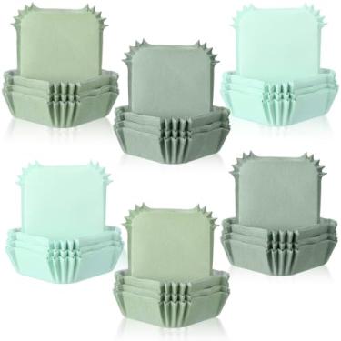 Imagem de LemonRoad 300 peças de forros de cupcake de papel revestido para assar, copo colorido à prova de gordura para muffin, sobremesa, doces, biscoitos, brownie, casamento, festa de aniversário, chá de bebê