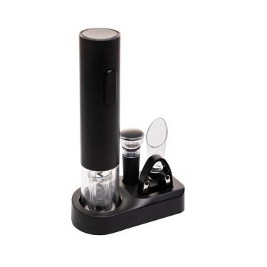 Imagem de Conjunto 5 Peças Para Vinho De Plástico Preto Wolff